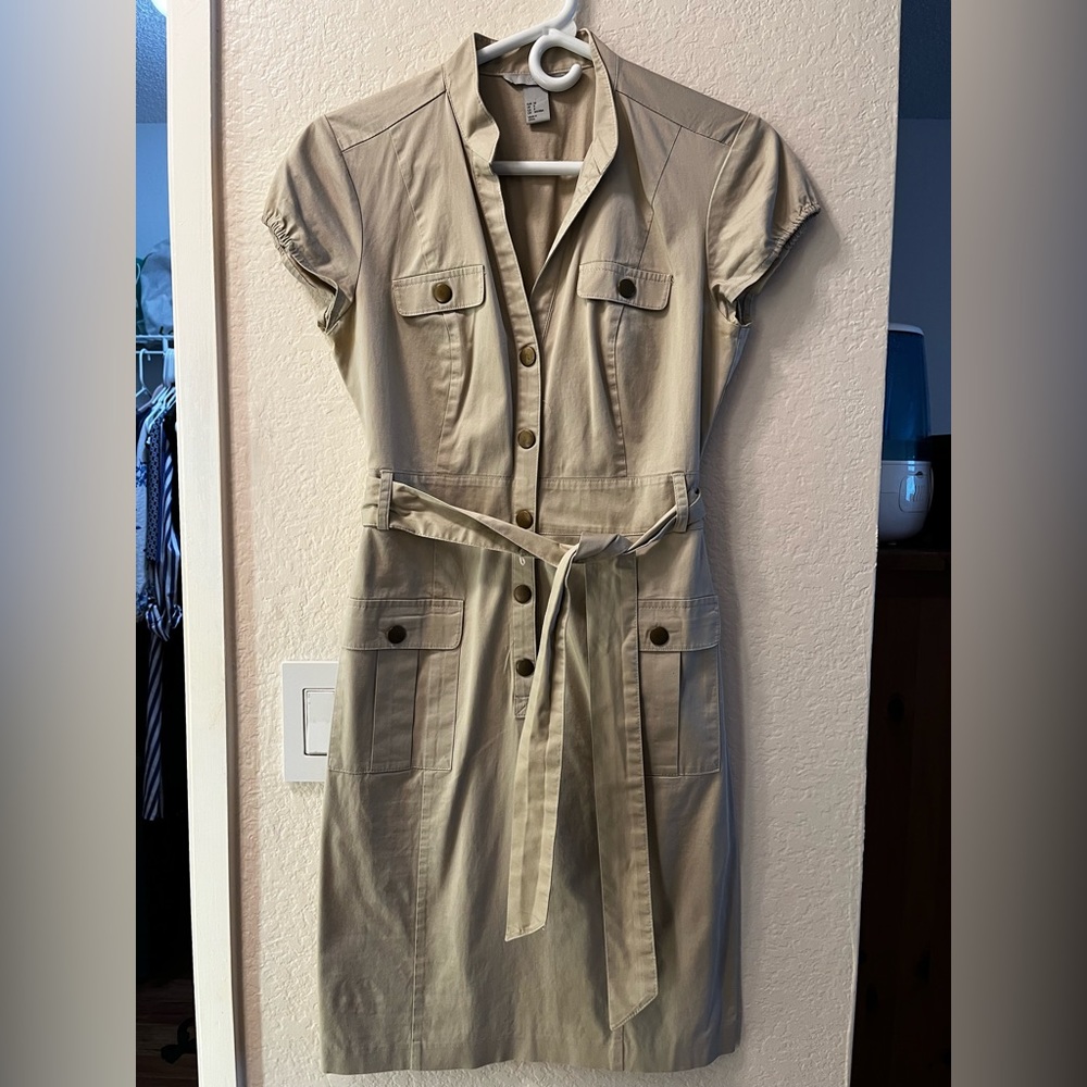 Khaki cargo dress